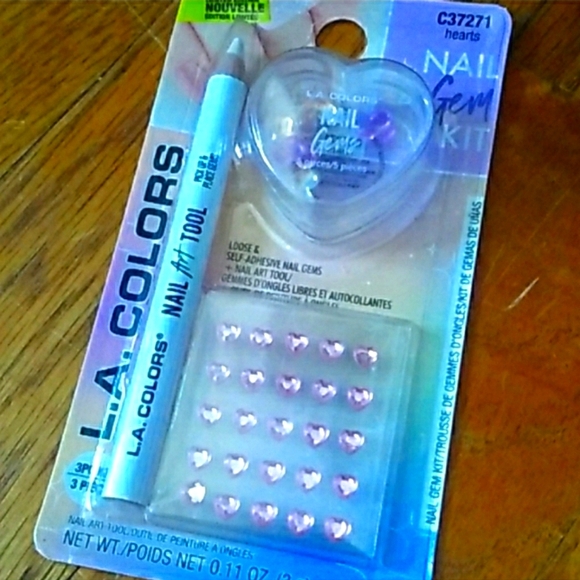 Rhinestone pink Heart Nail Gem kit - Picture 4 of 4